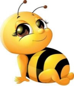 a happy bumble bee